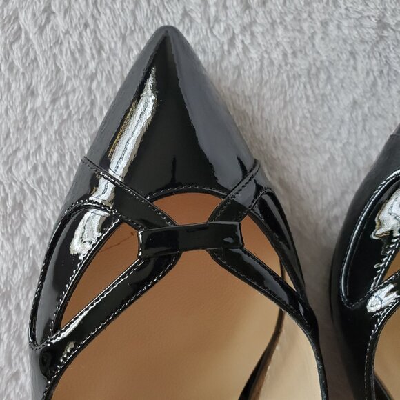 Jimmy Choo Black Patent Slingbacks - Picture 5 of 12